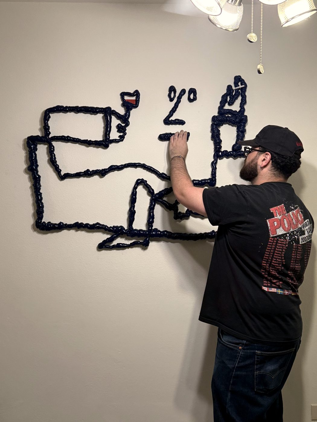 Mounting a One Line Series piece on the wall