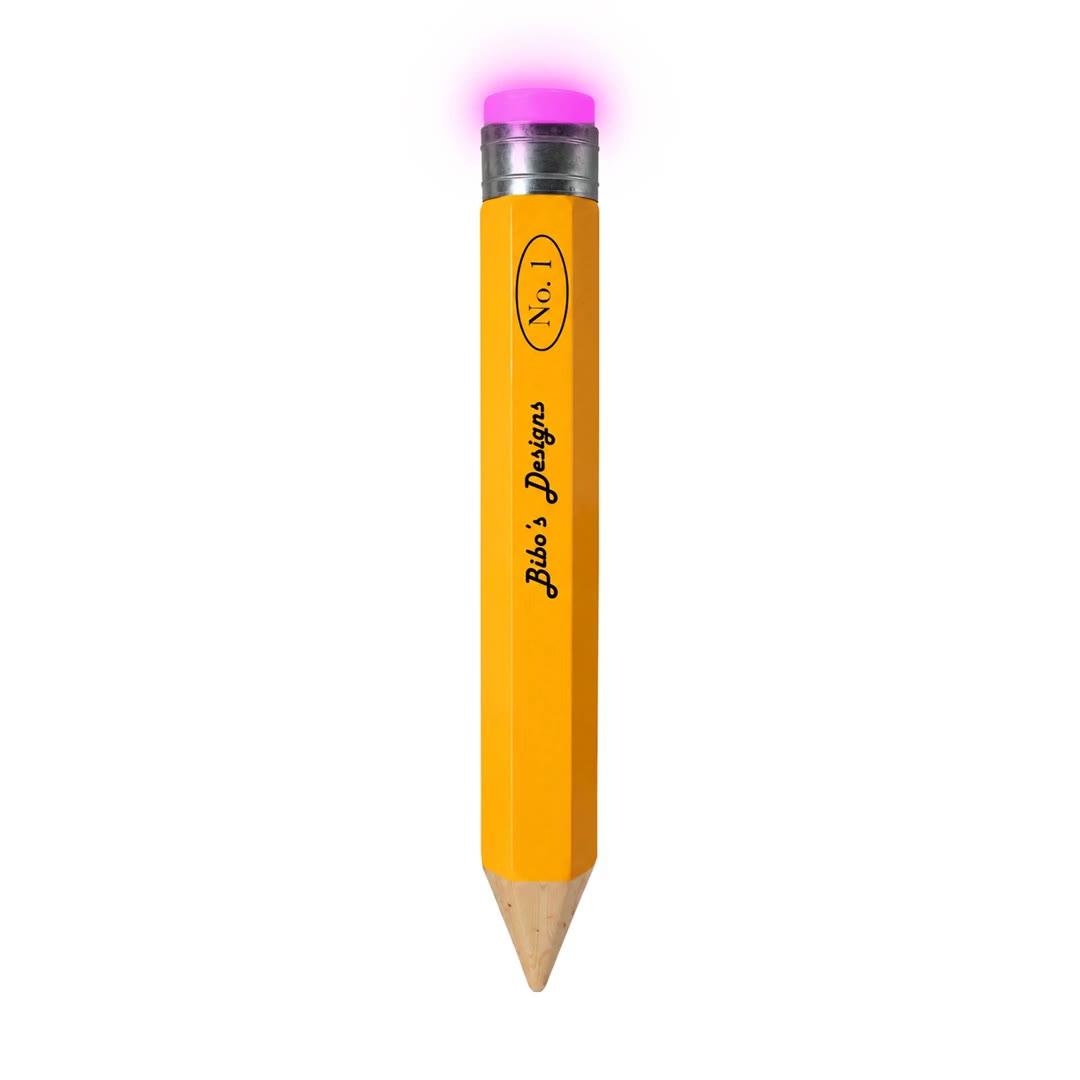 No. 1 Pencil Floor Lamp, lit